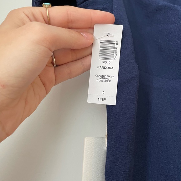 Aritzia Wilfred Pandora Dress Navy size 0 NWT - Picture 6 of 7